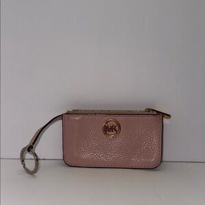 Michael Kors Blush Leather Key Holder